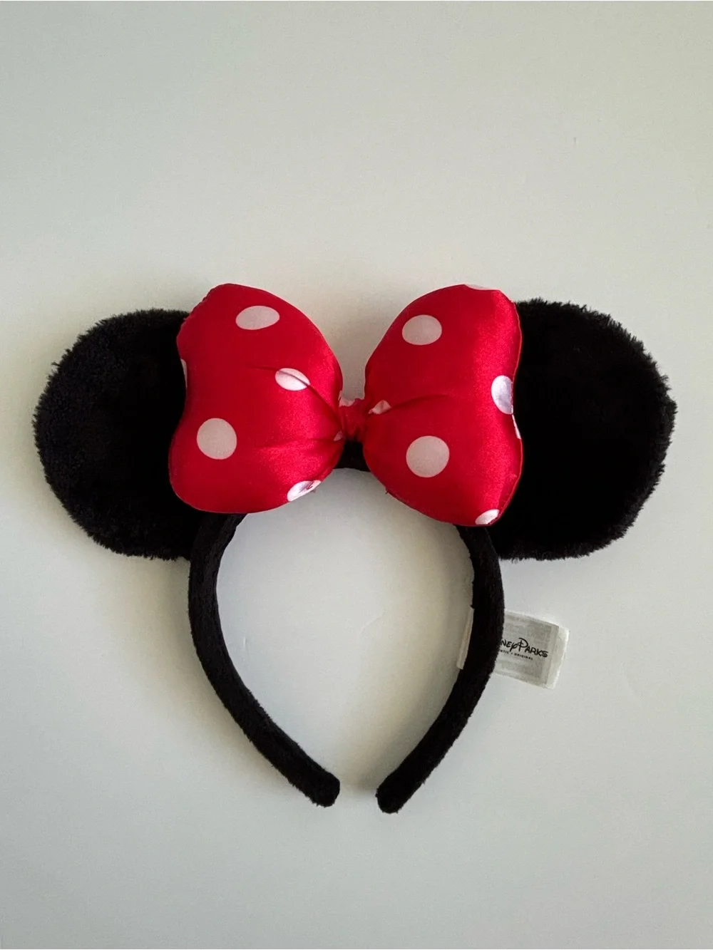 Disney Parks Minnie Mouse Red Polka Dot Bow Ears Headband